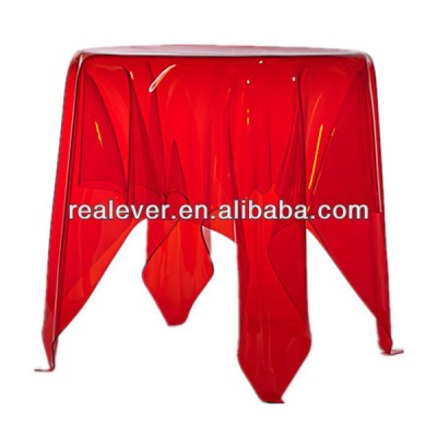 Modern design transparent plastic coffee acrylic tables